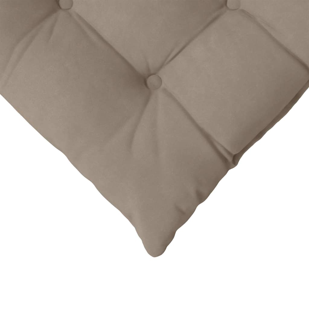 Sitzkissen 4 Stück Taupe 40 x 40 x 6 cm Mikrofaser
