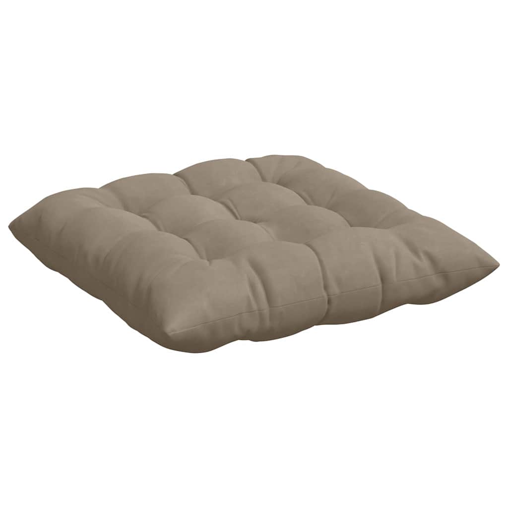 Sitzkissen 4 Stück Taupe 40 x 40 x 6 cm Mikrofaser