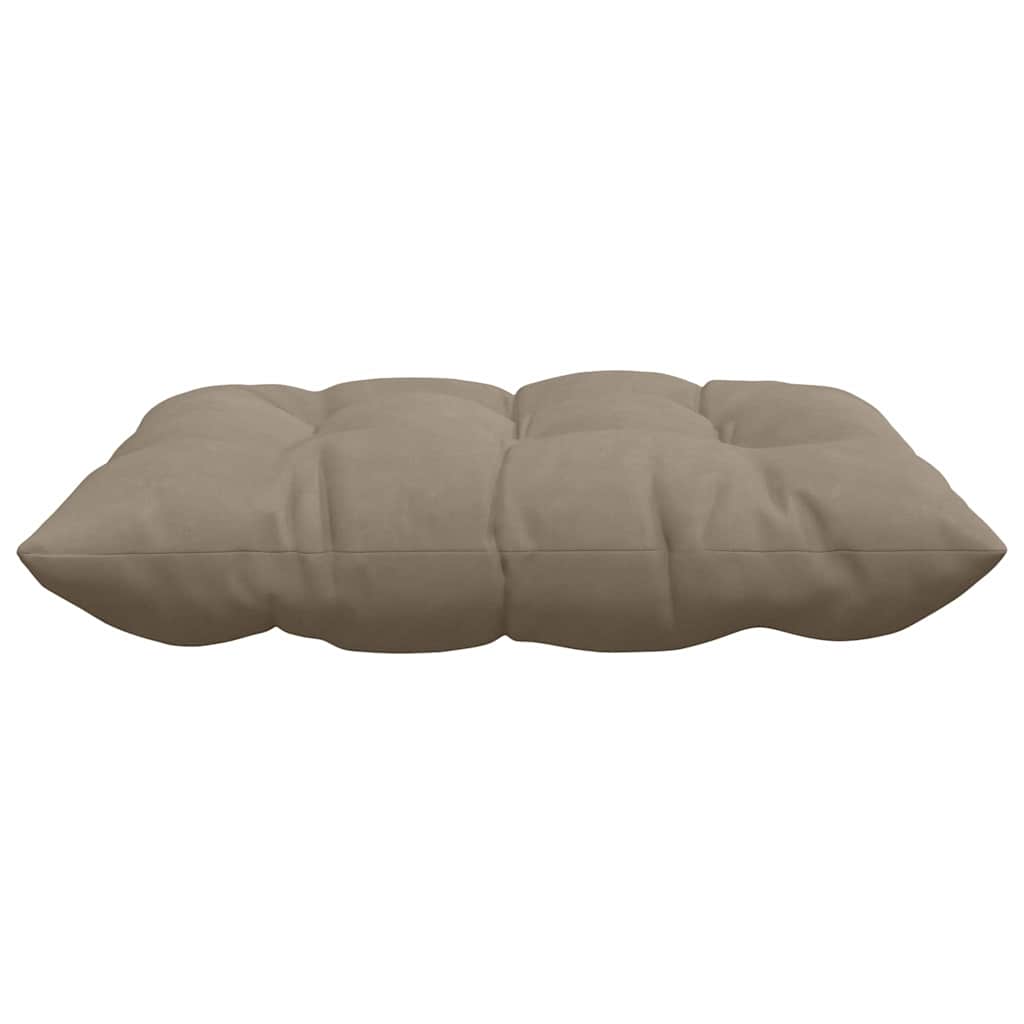 Sitzkissen 4 Stück Taupe 40 x 40 x 6 cm Mikrofaser