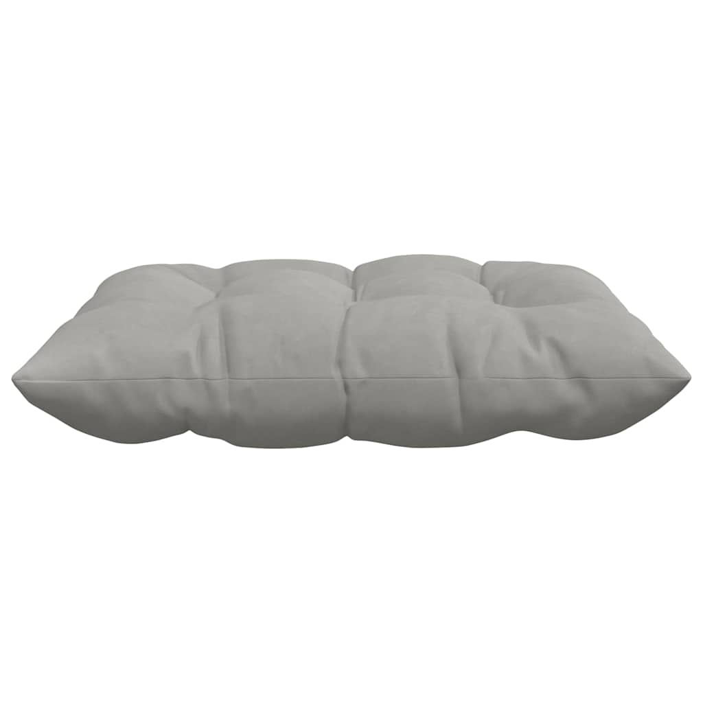 Sitzkissen 4 pcs Hellgrau 40 x 40 x 6 cm Mikrofaser