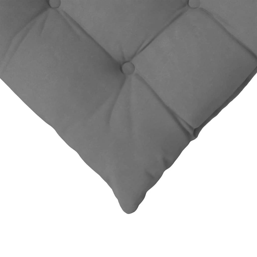 Sitzkissen 4 pcs Dunkelgrau 40 x 40 x 6 cm Mikrofaser