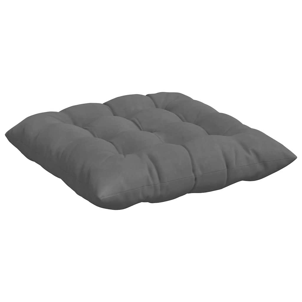 Sitzkissen 4 pcs Dunkelgrau 40 x 40 x 6 cm Mikrofaser