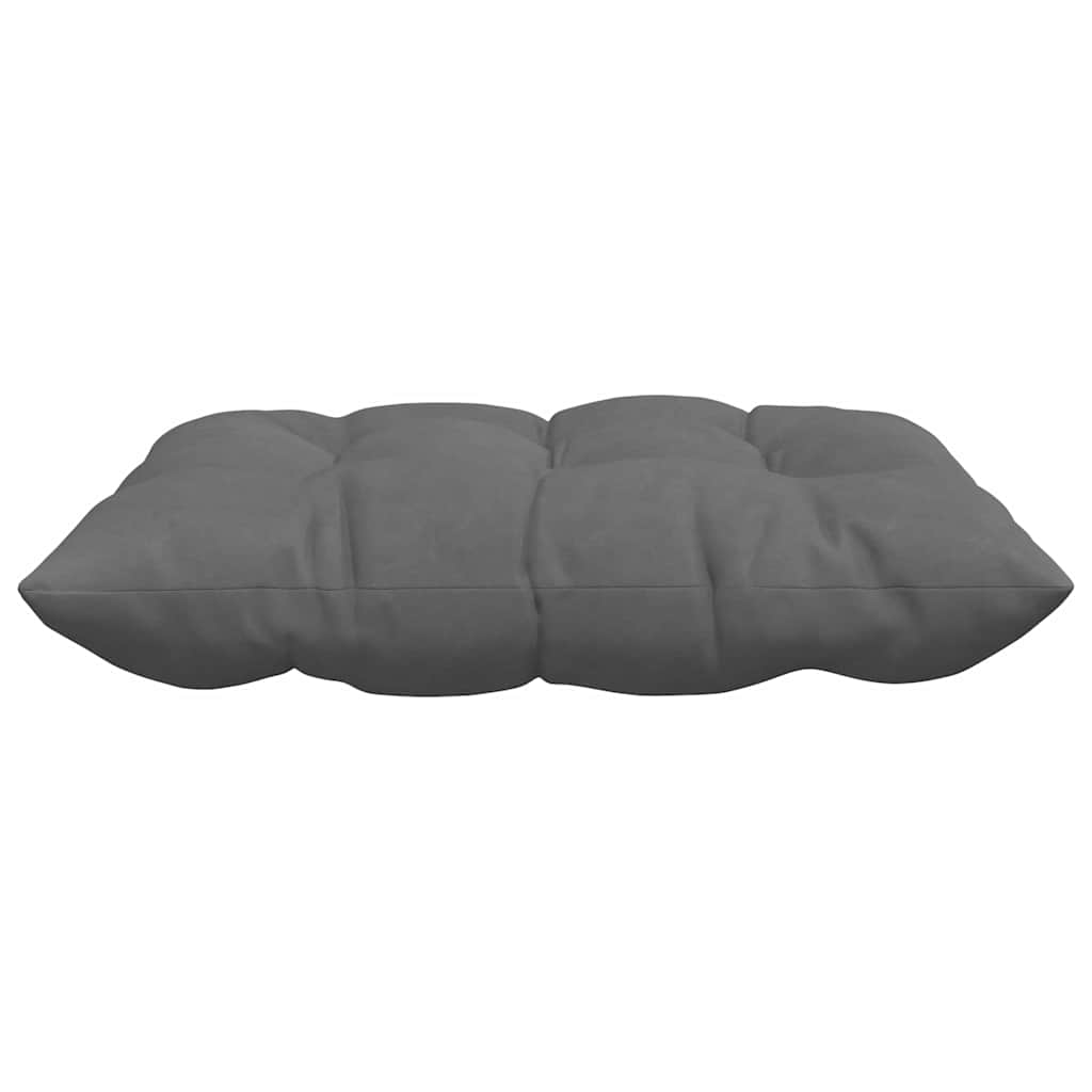 Sitzkissen 4 pcs Dunkelgrau 40 x 40 x 6 cm Mikrofaser
