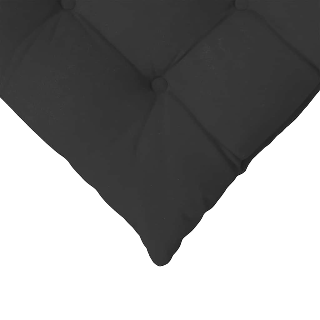 Sitzkissen 4 pcs Schwarz 40 x 40 x 6 cm Mikrofaser