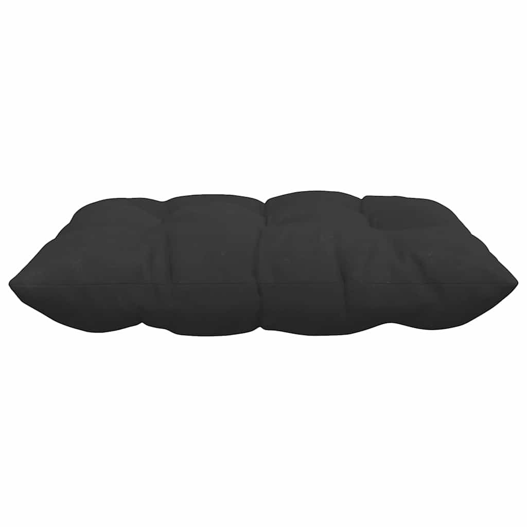 Sitzkissen 4 pcs Schwarz 40 x 40 x 6 cm Mikrofaser
