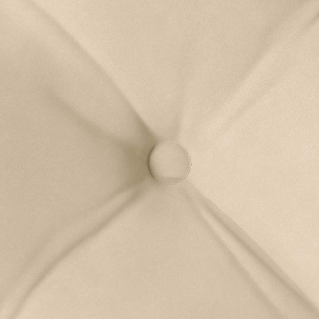 Sitzkissen 4 pcs Creme 40 x 40 x 6 cm Mikrofaser