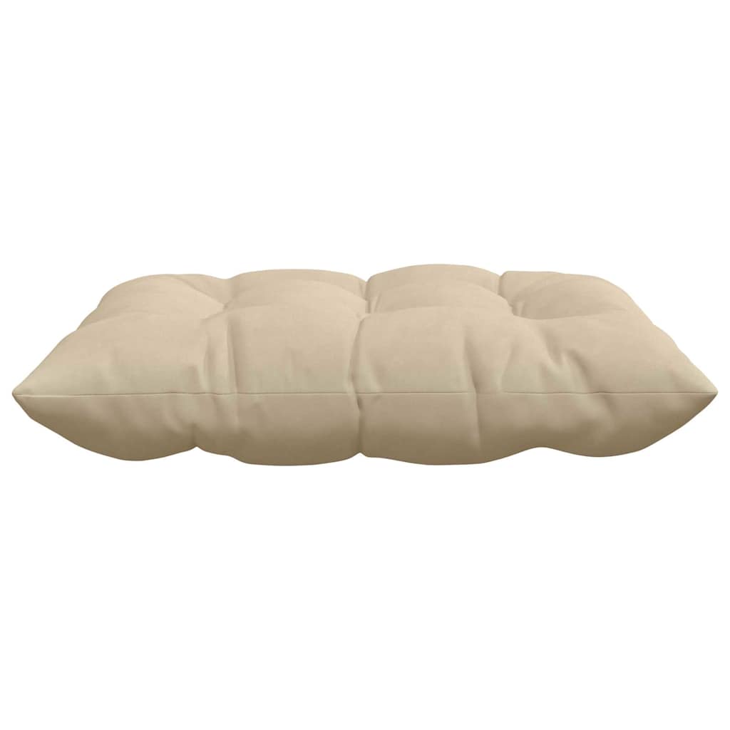 Sitzkissen 4 pcs Creme 40 x 40 x 6 cm Mikrofaser