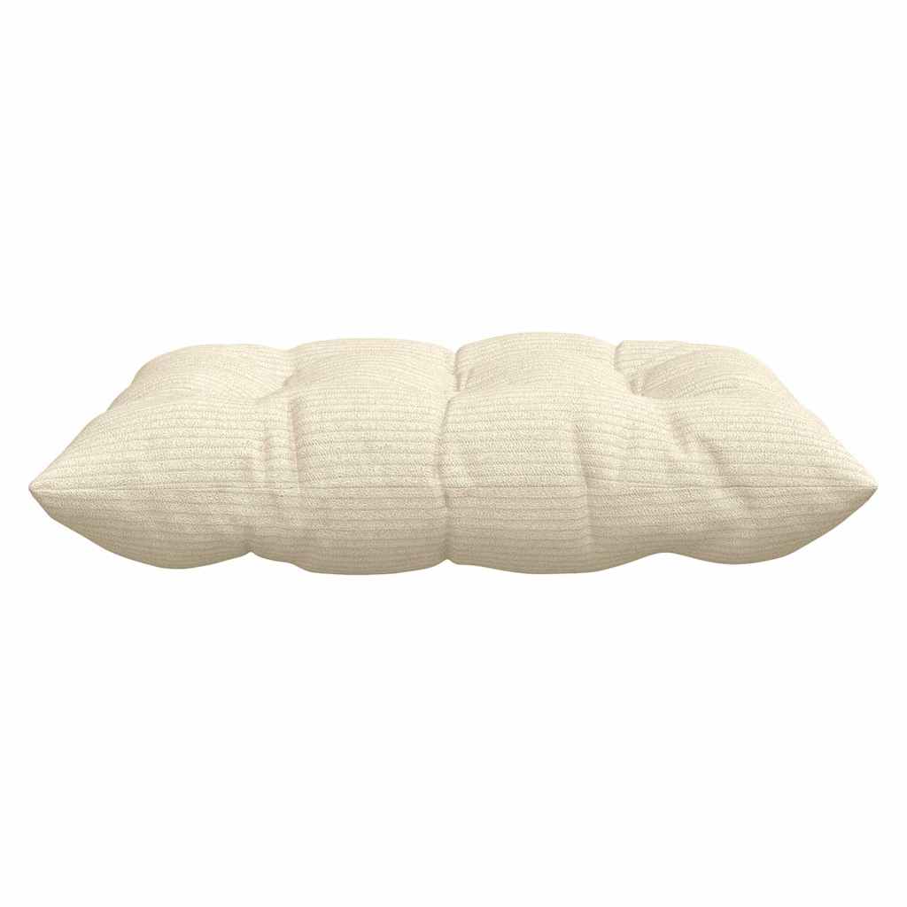 Sitzkissen 4 pcs Creme 40 x 40 x 6 cm Cordstoff
