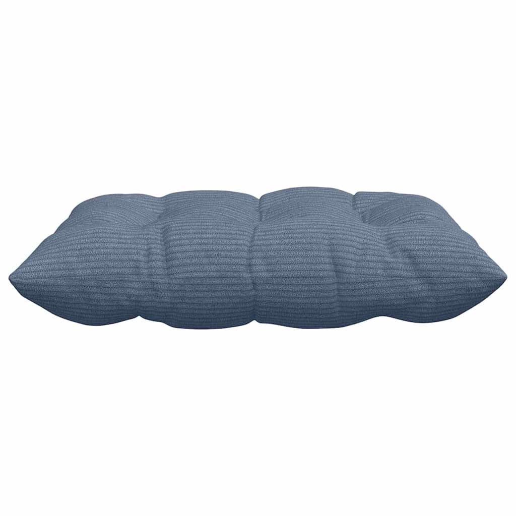 Sitzkissen 4 pcs Blau 40 x 40 x 6 cm Cordstoff