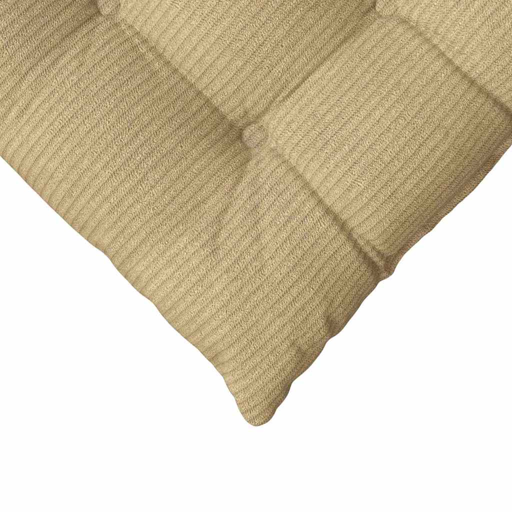 Sitzkissen 4 pcs Grau-Grün 40 x 40 x 6 cm Cordstoff