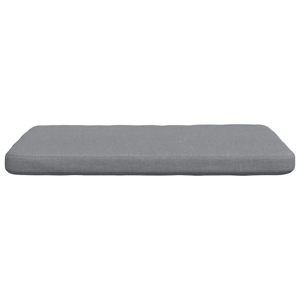 Sitzkissen 4 pcs Hellgrau 40 x 40 x 3 cm Stoff