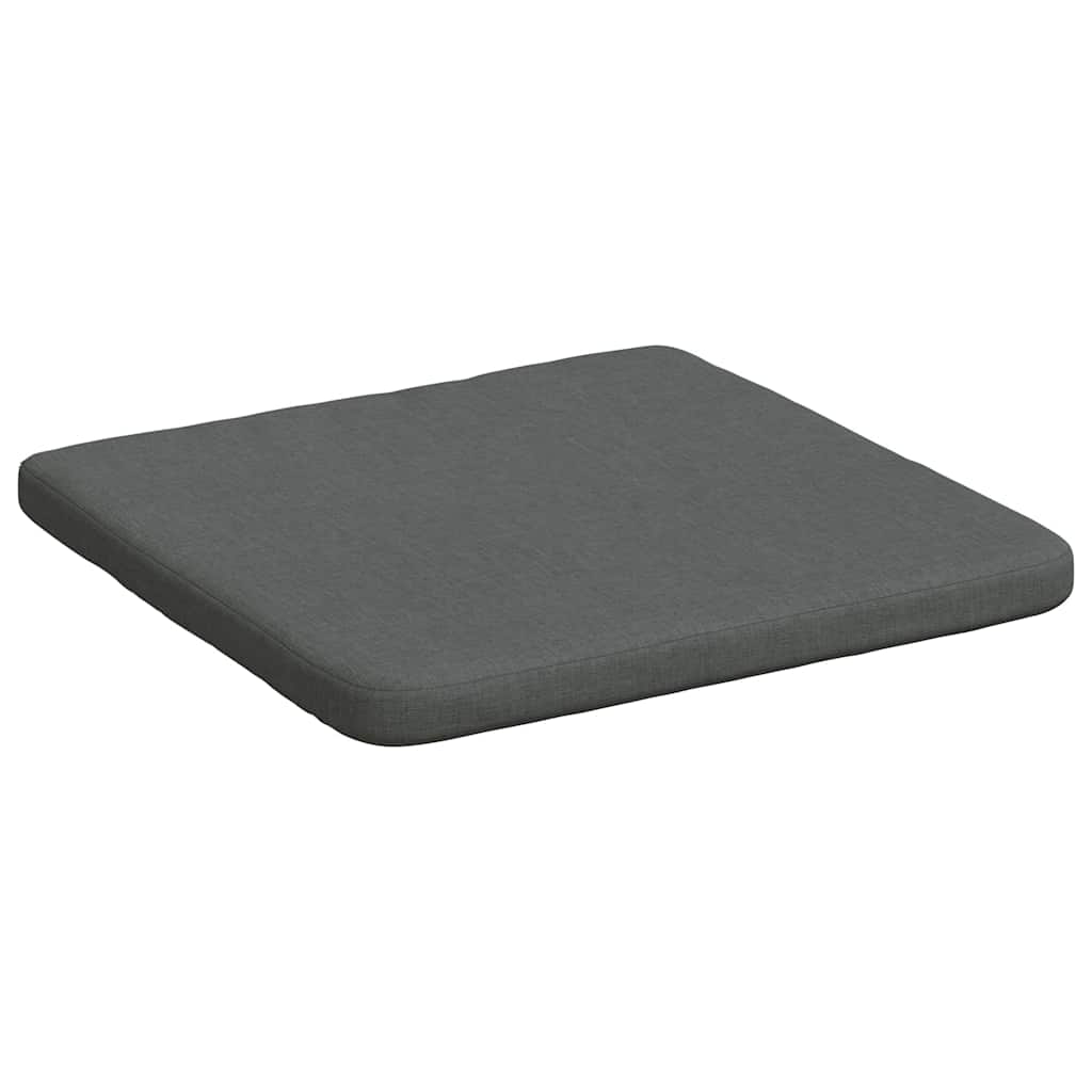 Sitzkissen 4 pcs Dunkelgrau 40 x 40 x 3 cm Stoff