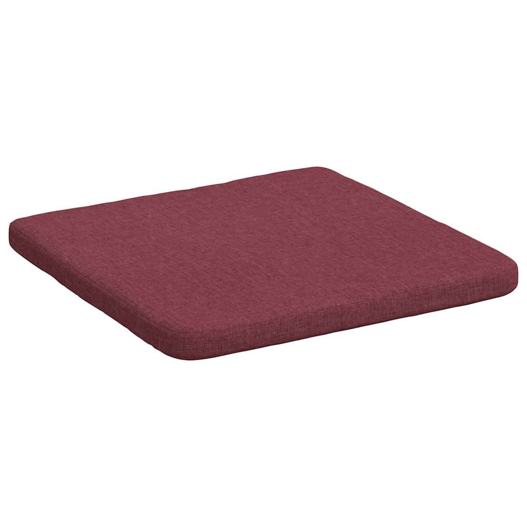 Sitzkissen 4 pcs Weinrot 40 x 40 x 3 cm Stoff