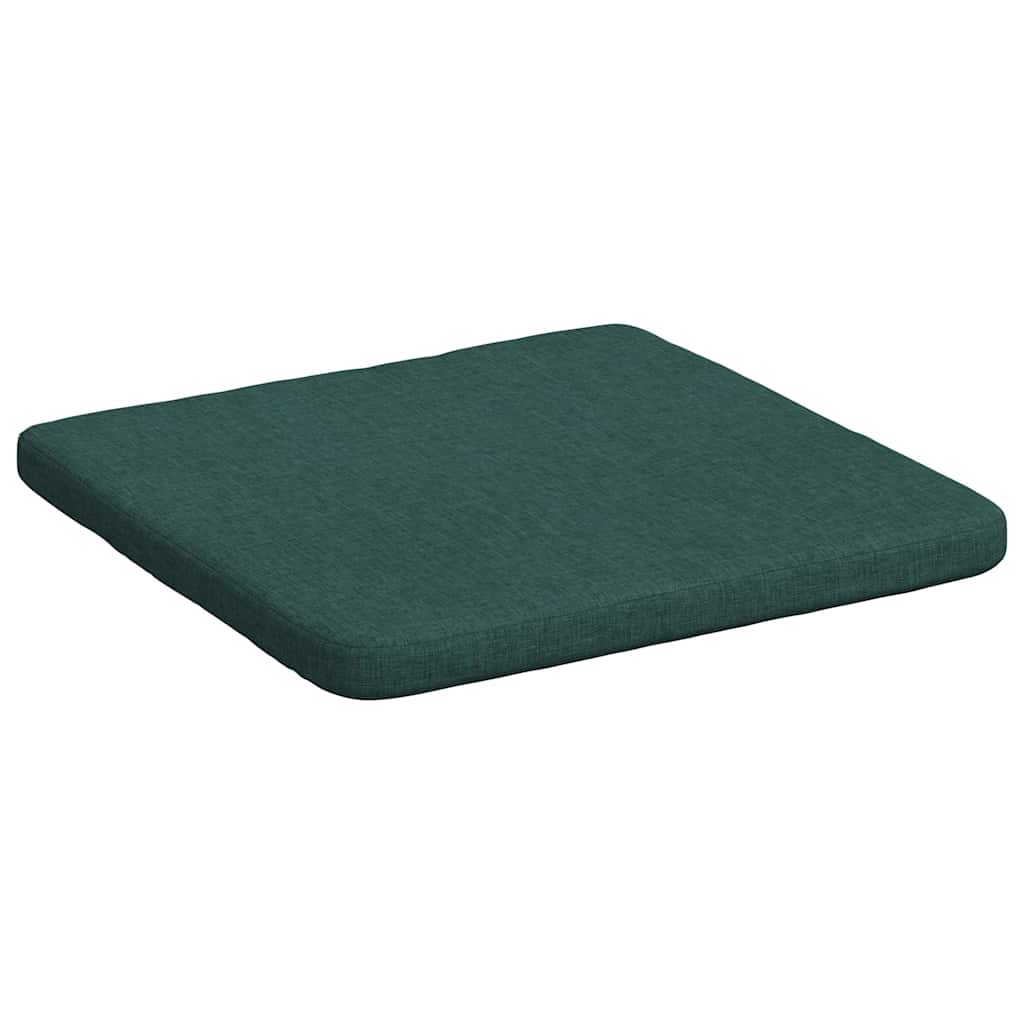 Sitzkissen 4 pcs Dunkelgrün 40 x 40 x 3 cm Stoff