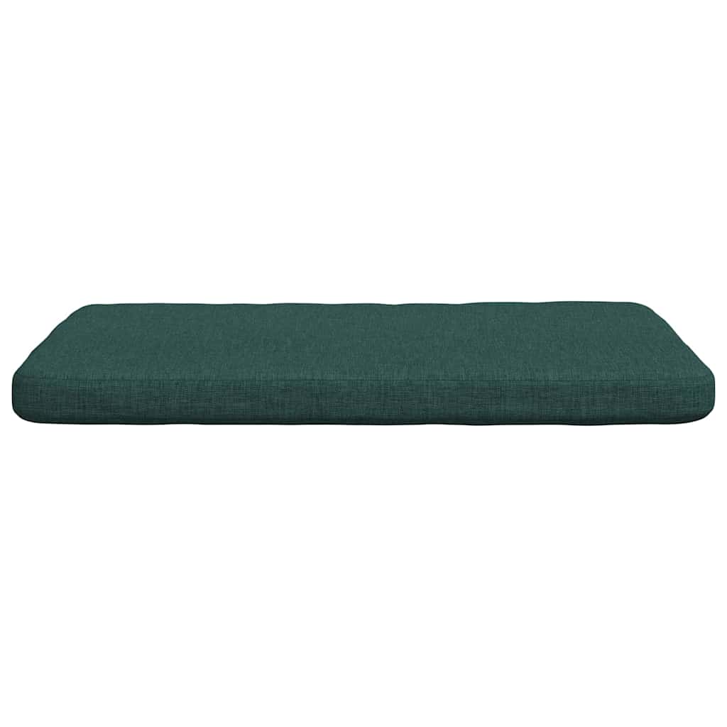 Sitzkissen 4 pcs Dunkelgrün 40 x 40 x 3 cm Stoff