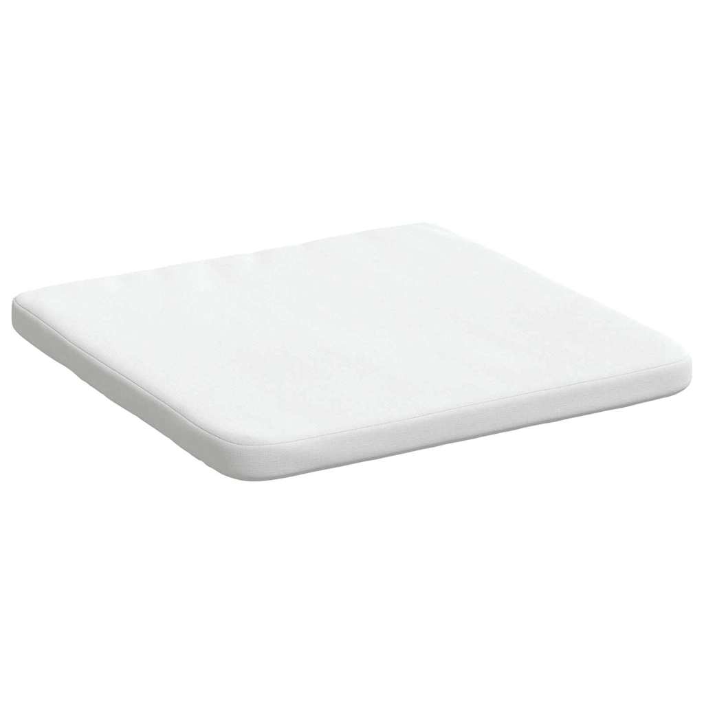 Sitzkissen 4 Stück Weiß 40 x 40 x 3 cm Stoff