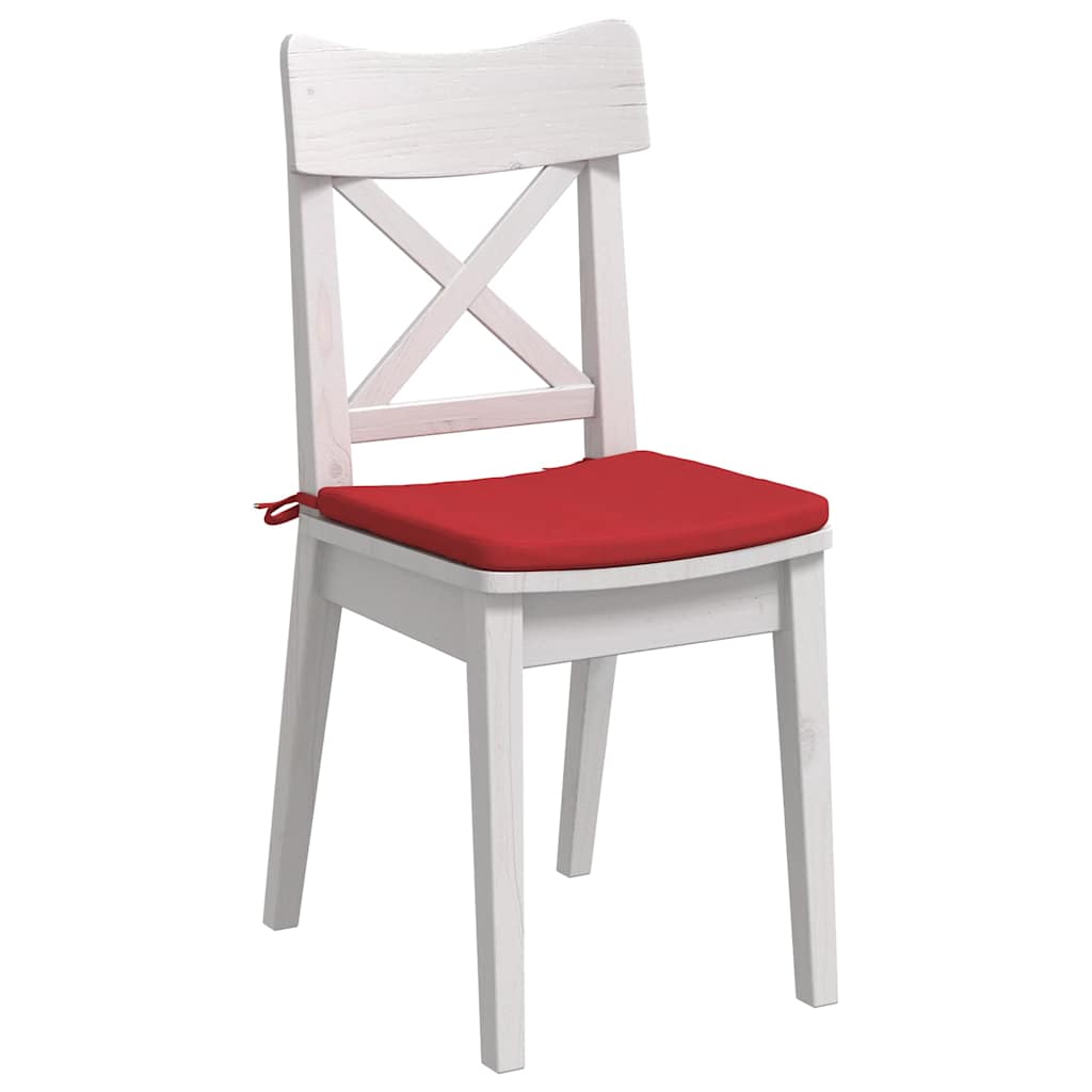 Sitzkissen 4 pcs Rot 40 x 40 x 3 cm Stoff