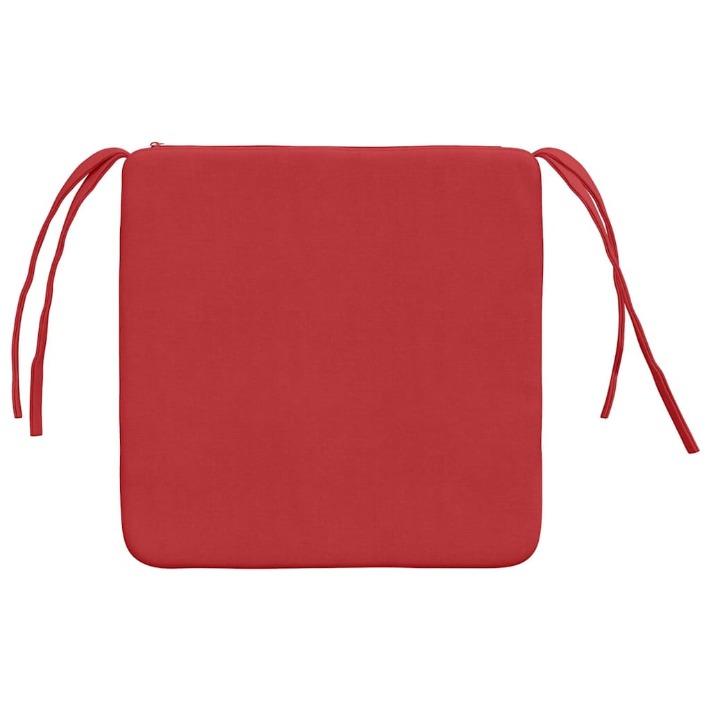 Sitzkissen 4 pcs Rot 40 x 40 x 3 cm Stoff