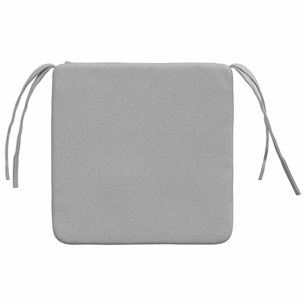 Sitzkissen 4 pcs Wolkengrau 40 x 40 x 3 cm Stoff