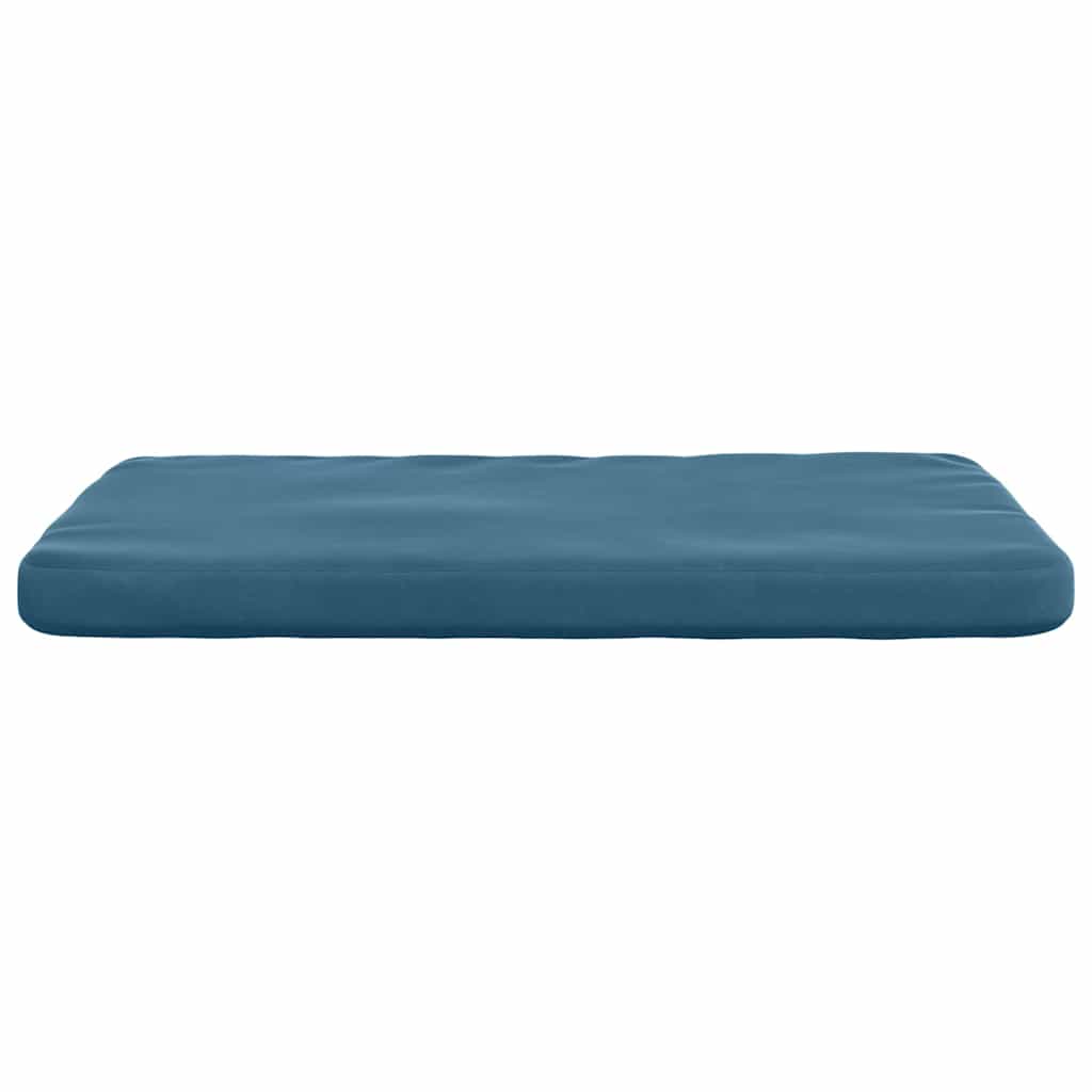Sitzkissen 4 pcs Blau 40 x 40 x 3 cm Samt