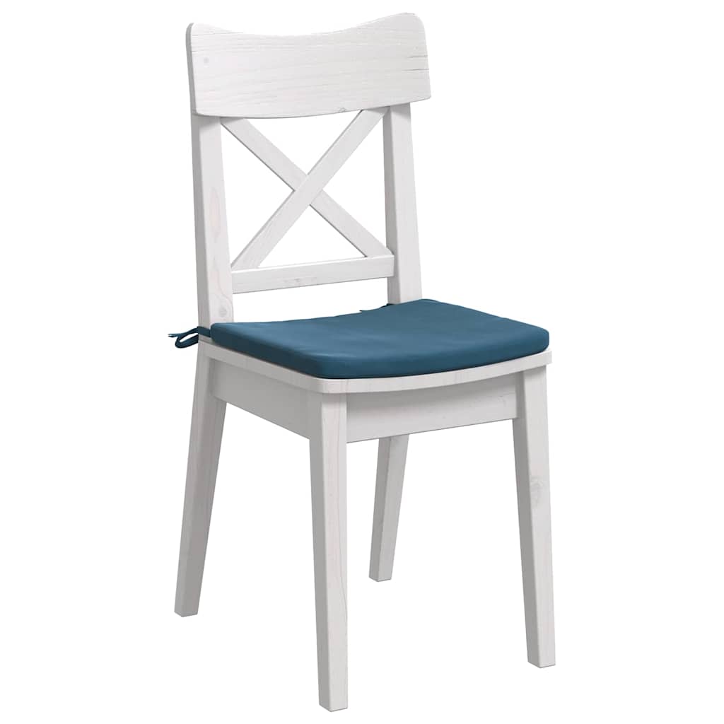 Sitzkissen 4 pcs Blau 40 x 40 x 3 cm Samt