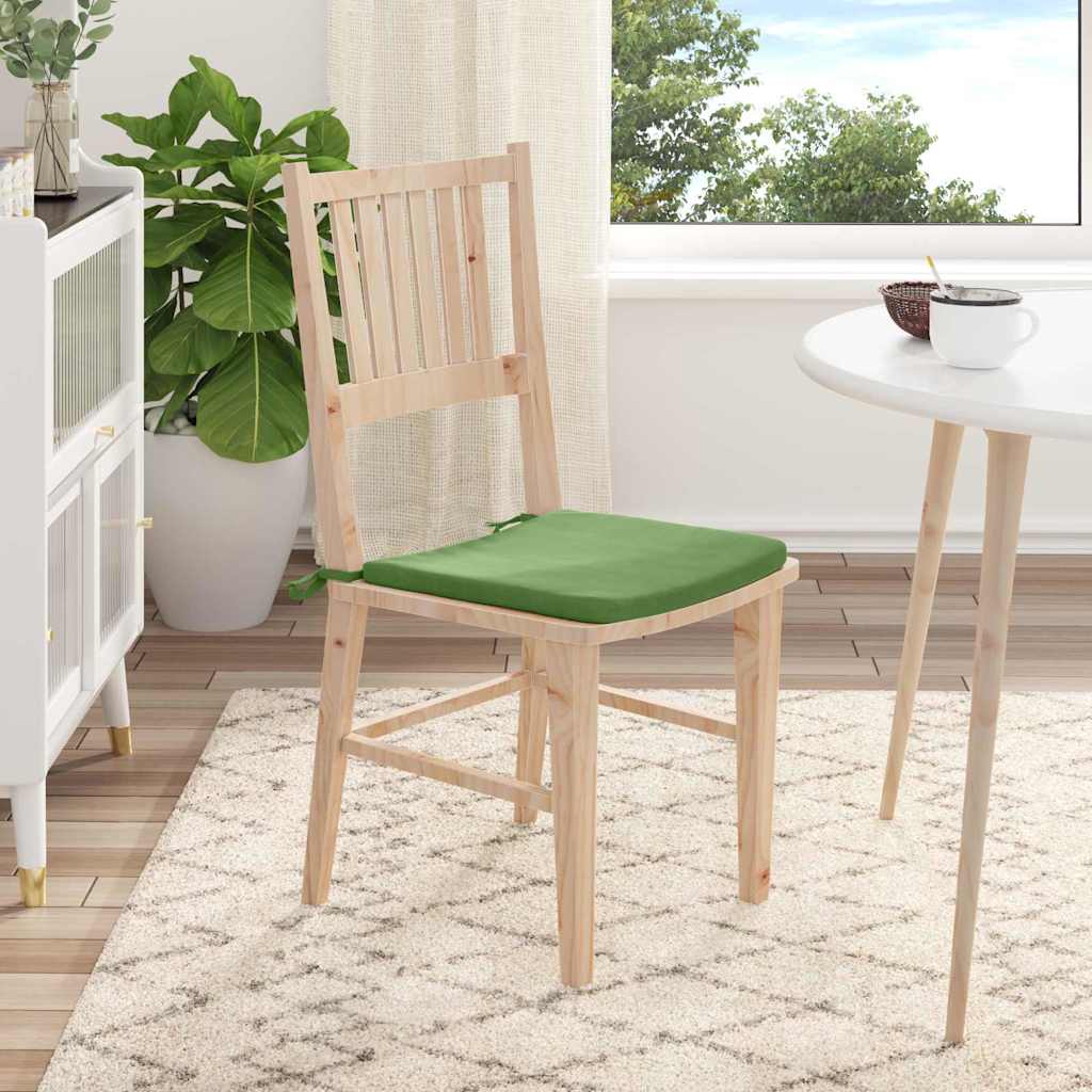 Sitzkissen 4 pcs Hellgrün 40 x 40 x 3 cm Samt