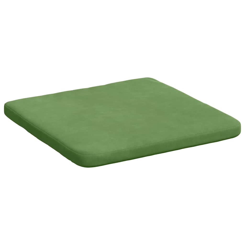 Sitzkissen 4 pcs Hellgrün 40 x 40 x 3 cm Samt