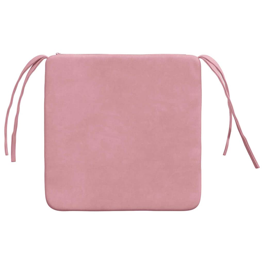 Sitzkissen 4 pcs Rosa 40 x 40 x 3 cm Samt