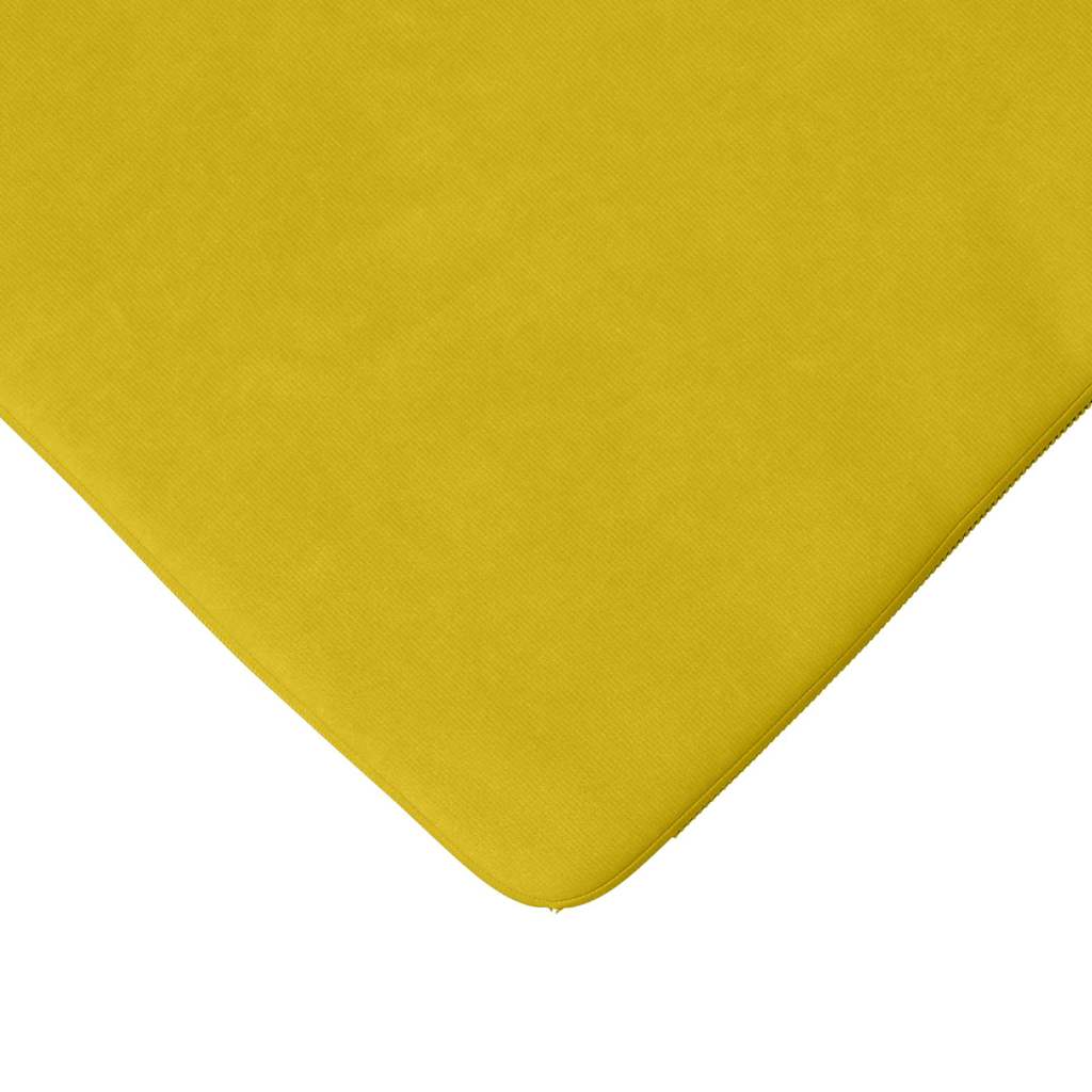 Sitzkissen 4 pcs Gelb 40 x 40 x 3 cm Samt