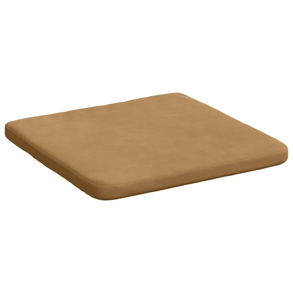 Sitzkissen 4 pcs Braun 40 x 40 x 3 cm Samt