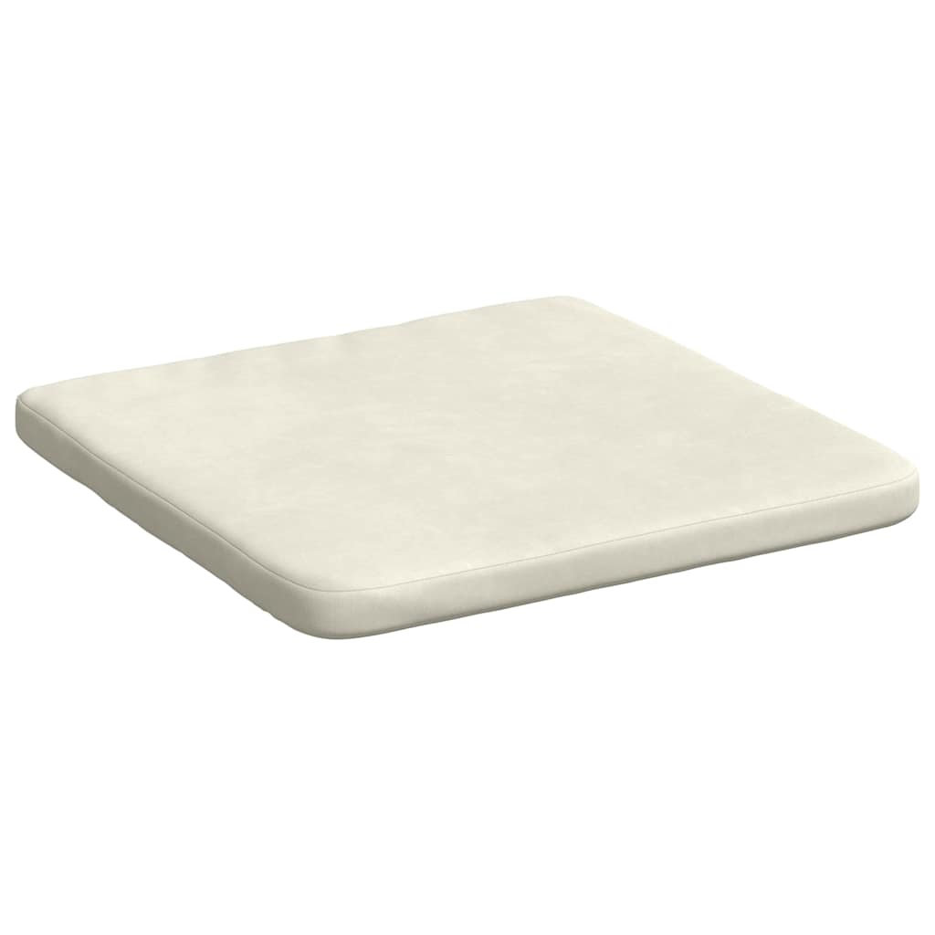 Sitzkissen 4 pcs Creme 40 x 40 x 3 cm Samt
