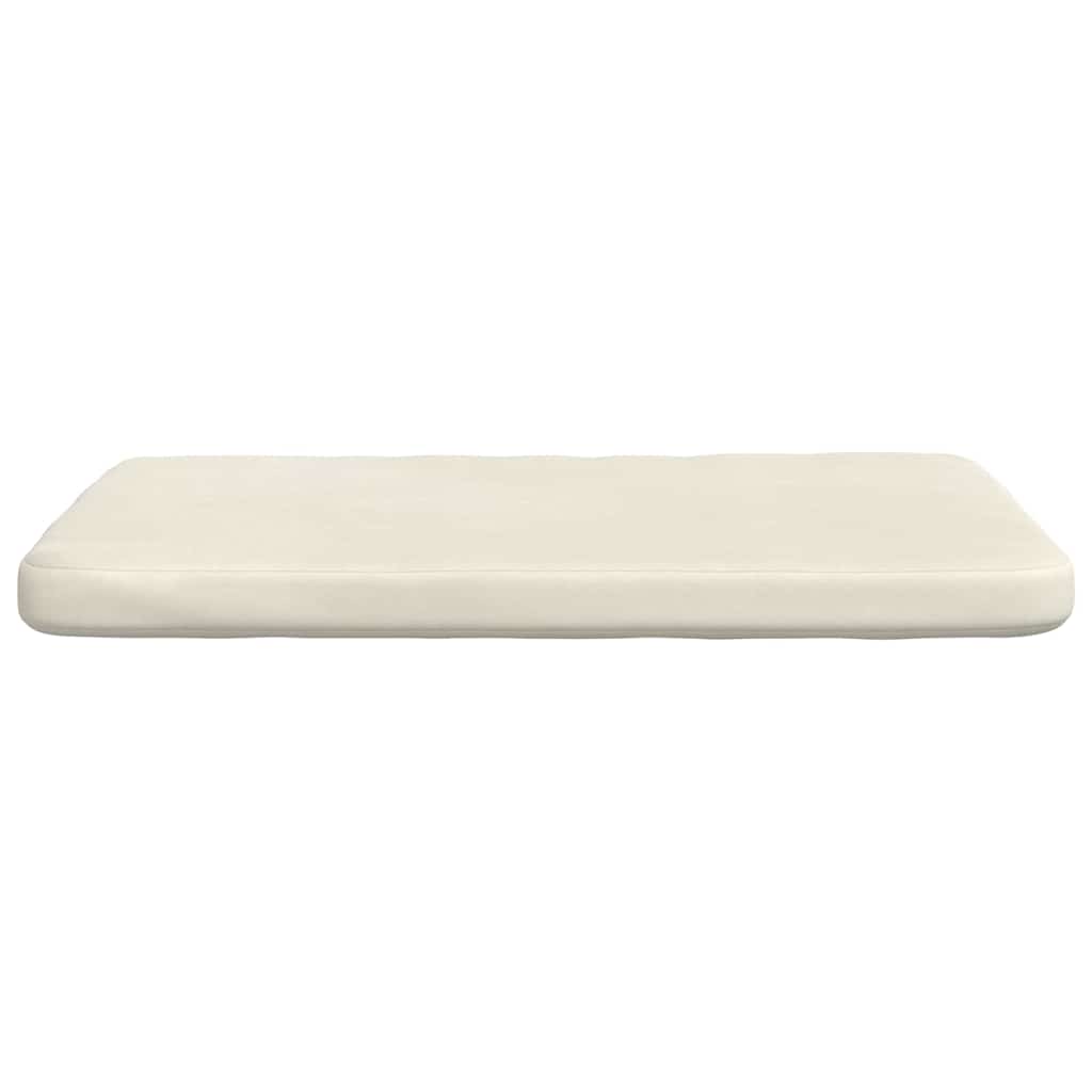 Sitzkissen 4 pcs Creme 40 x 40 x 3 cm Samt