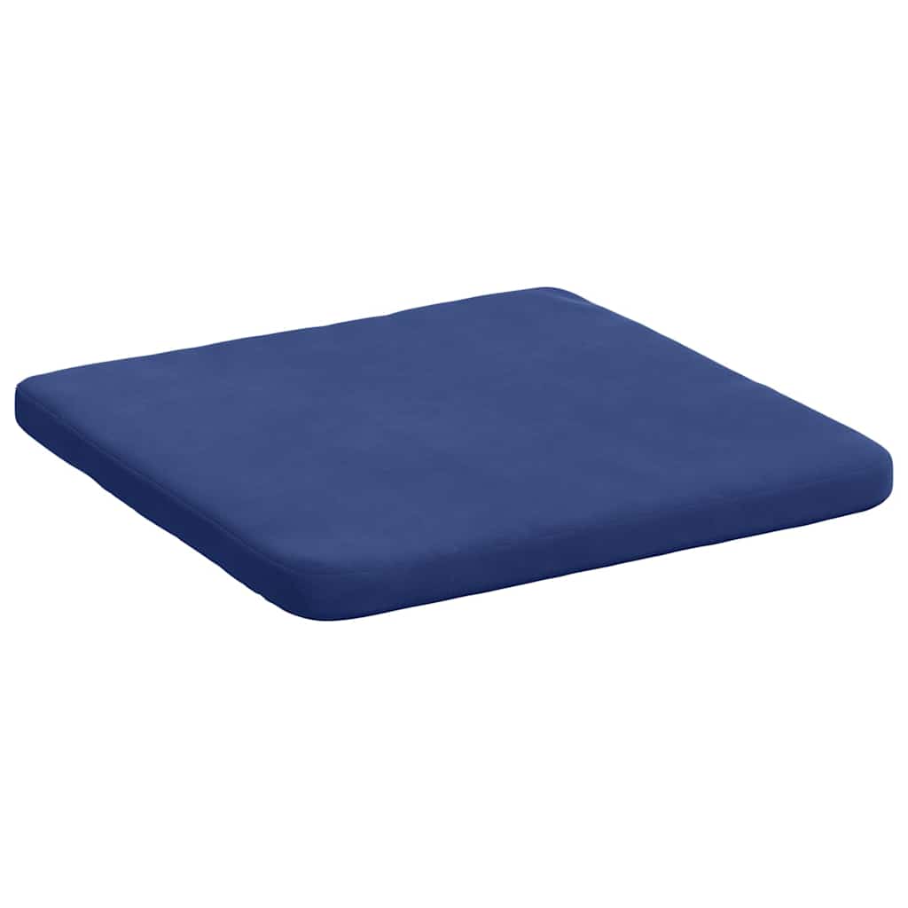 Sitzkissen 4 pcs Polizeiblau 40 x 40 x 3 cm Samt