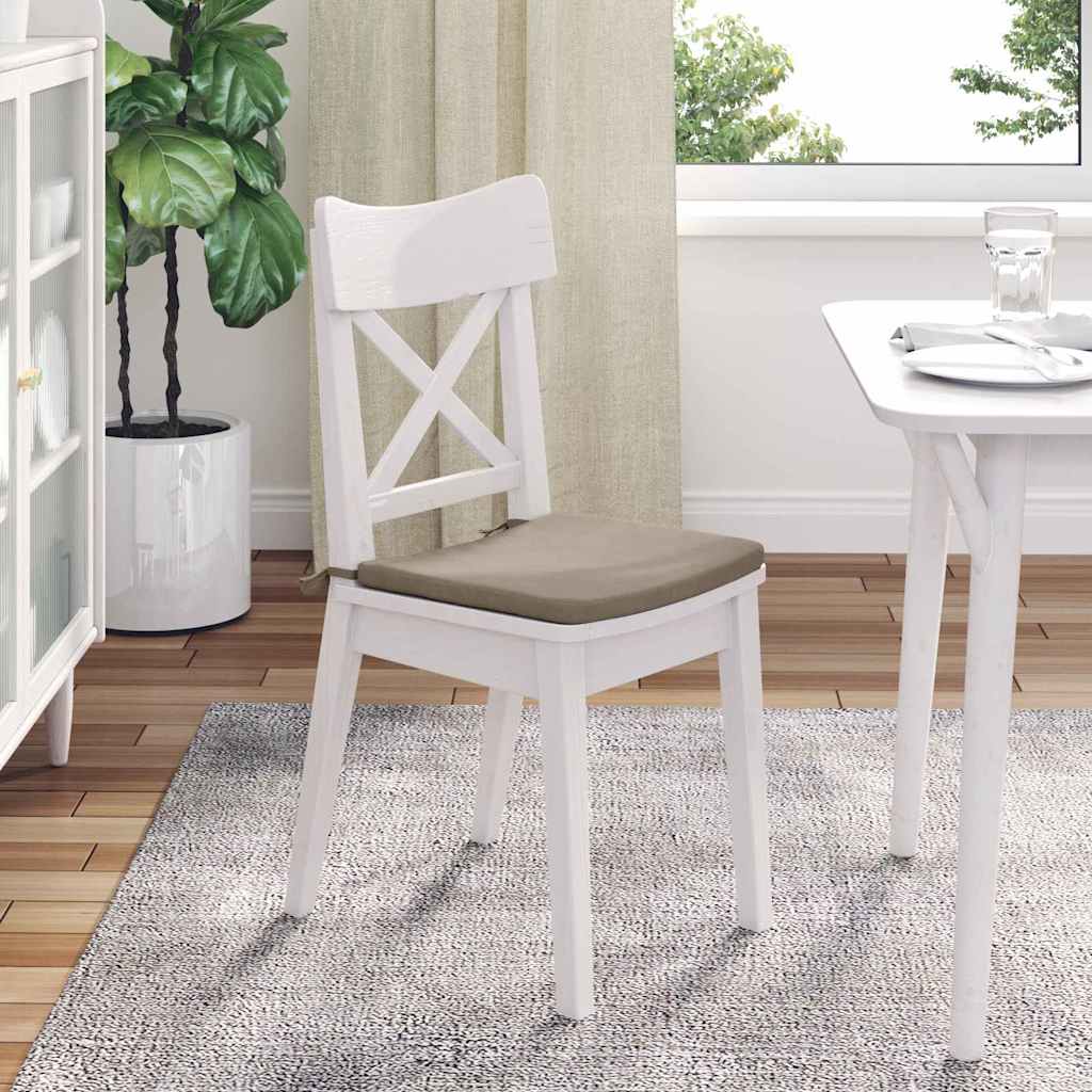 Sitzkissen 4 pcs Taupe 40 x 40 x 3 cm Mikrofaserstoff