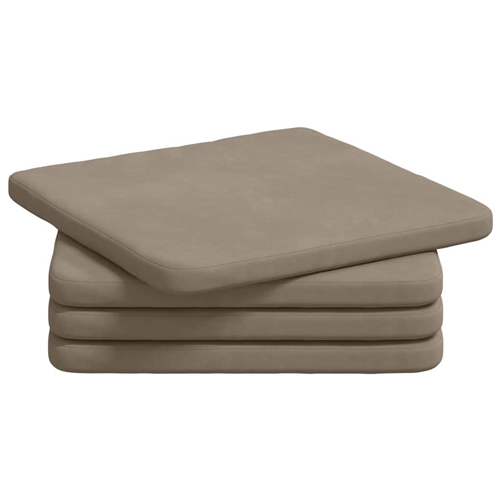 Sitzkissen 4 pcs Taupe 40 x 40 x 3 cm Mikrofaserstoff