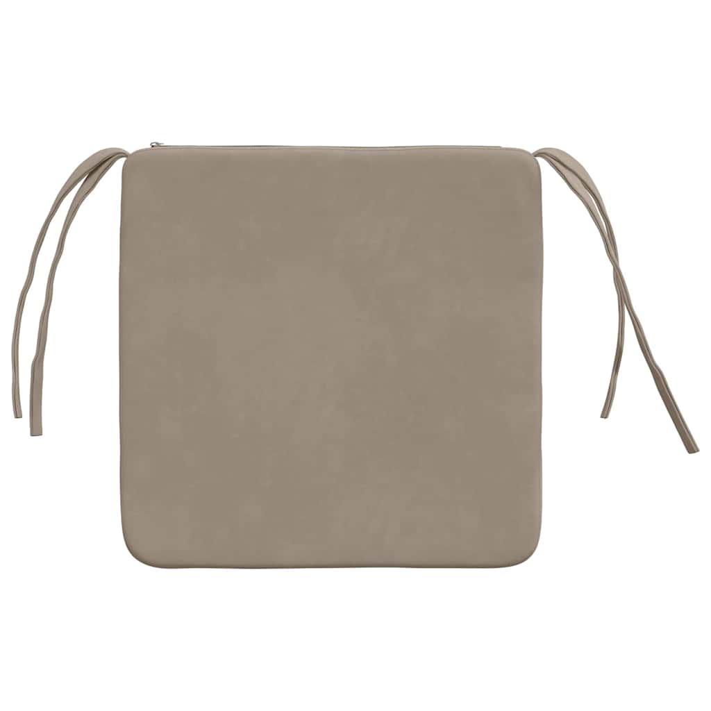 Sitzkissen 4 pcs Taupe 40 x 40 x 3 cm Mikrofaserstoff
