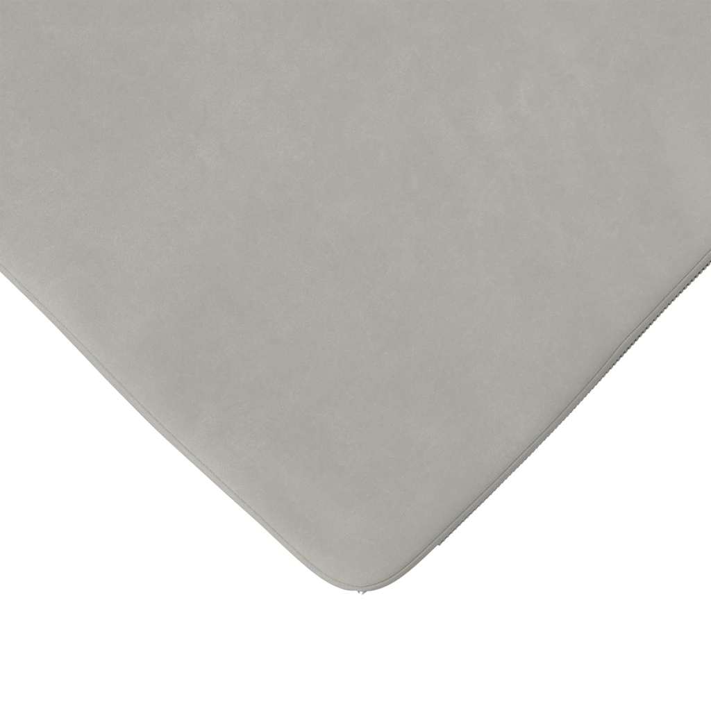 Sitzkissen 4 pcs Hellgrau 40 x 40 x 3 cm Mikrofaserstoff