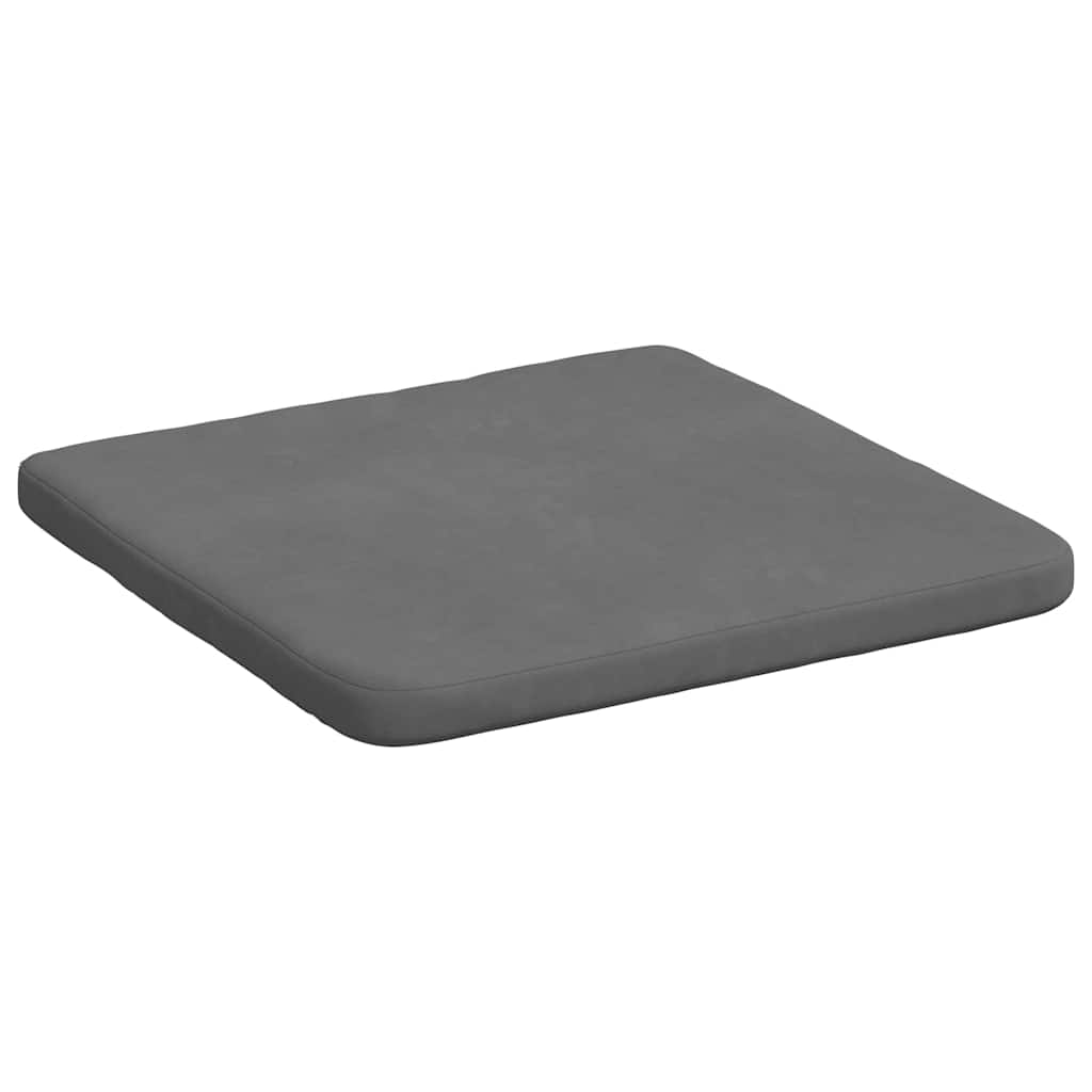 Sitzkissen 4 pcs Dunkelgrau 40 x 40 x 3 cm Mikrofaserstoff