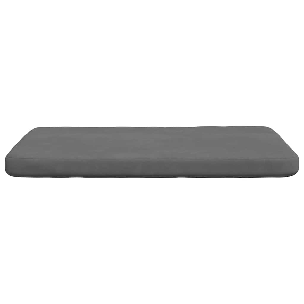 Sitzkissen 4 pcs Dunkelgrau 40 x 40 x 3 cm Mikrofaserstoff