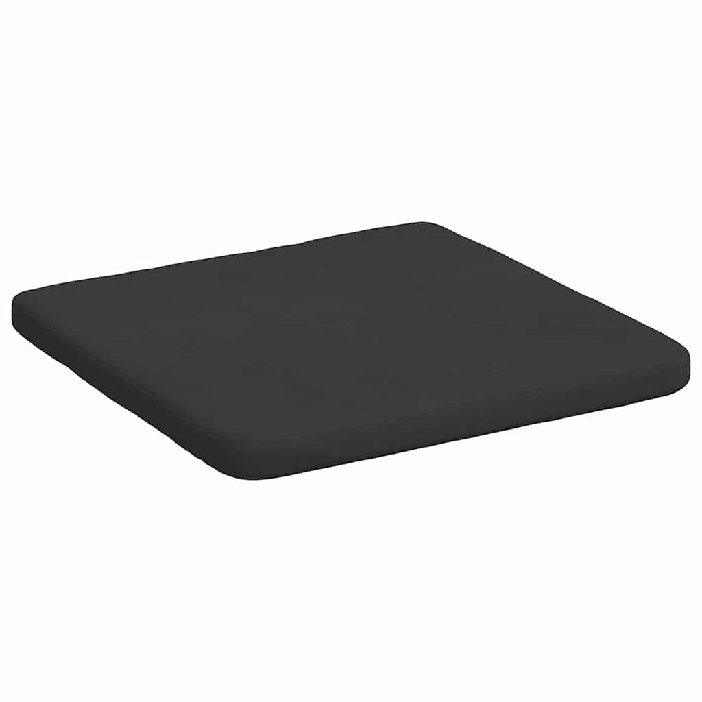 Sitzkissen 4 pcs Schwarz 40 x 40 x 3 cm Mikrofaserstoff
