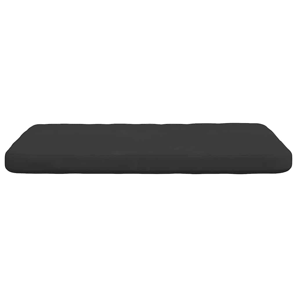 Sitzkissen 4 pcs Schwarz 40 x 40 x 3 cm Mikrofaserstoff
