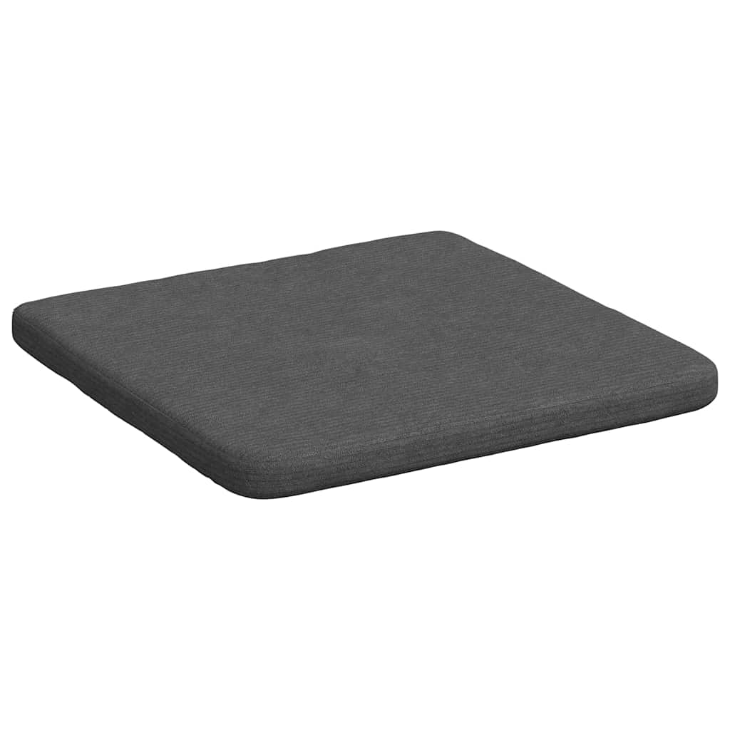 Sitzkissen 4 pcs Dunkelgrau 40 x 40 x 3 cm Cordstoff