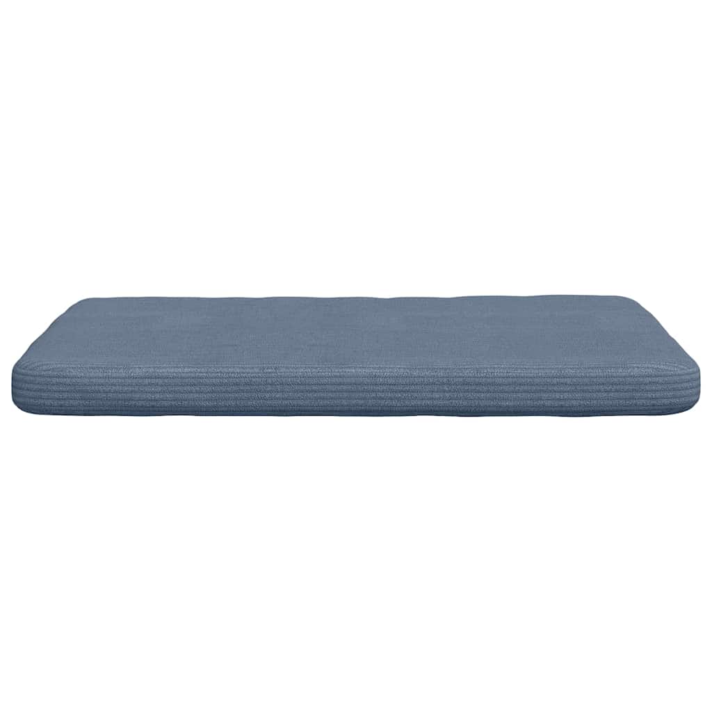Sitzkissen 4 Stück Blau 40 x 40 x 3 cm Cordstoff