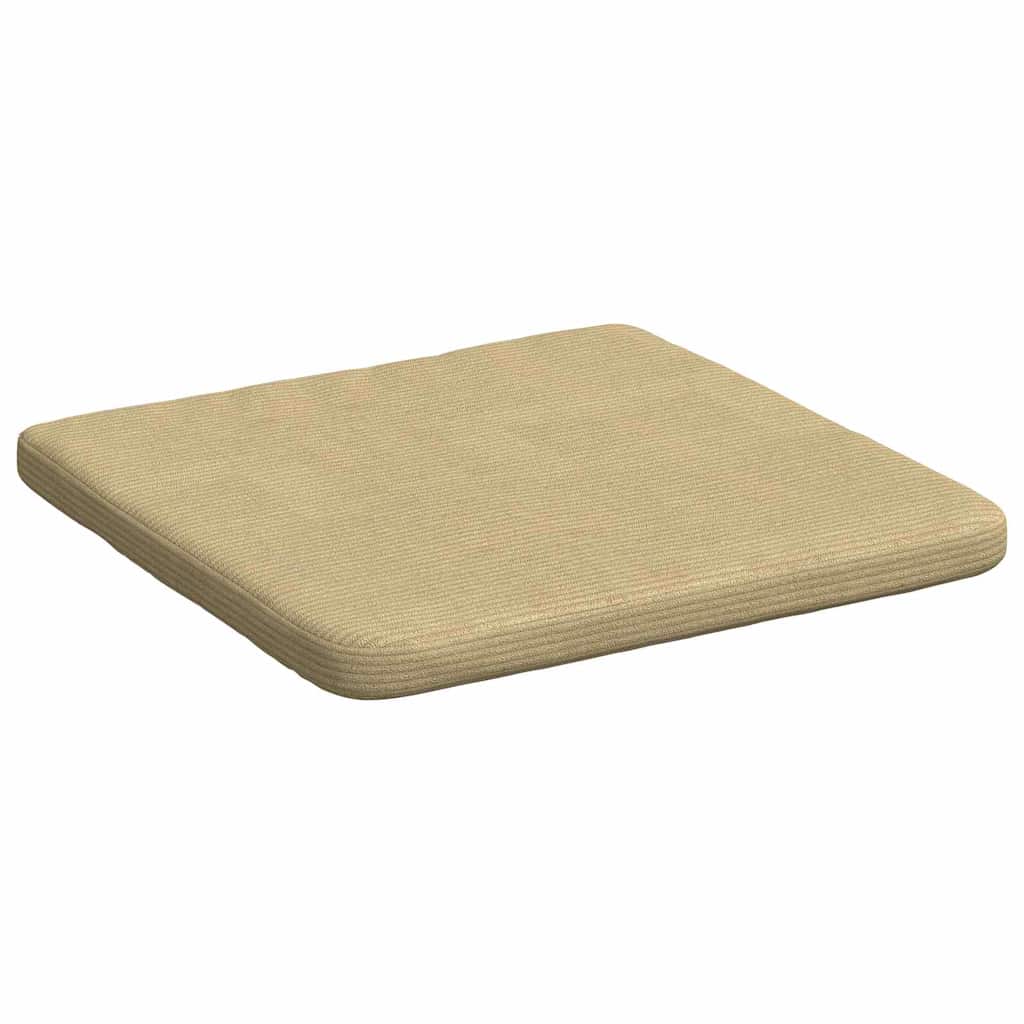Sitzkissen 4 pcs Grau-Grün 40 x 40 x 3 cm Cordstoff