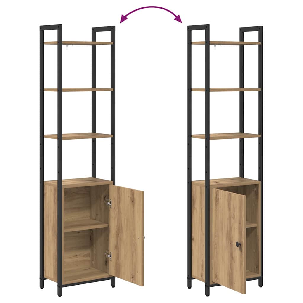 Bücherregal Artisan-Eiche 40 x 24 x 161 cm Holzwerkstoff