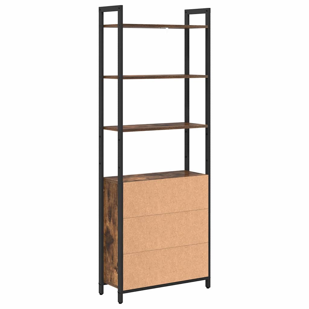 Bücherregal Geräucherte Eiche 60 x 24 x 161 cm Holzwerkstoff