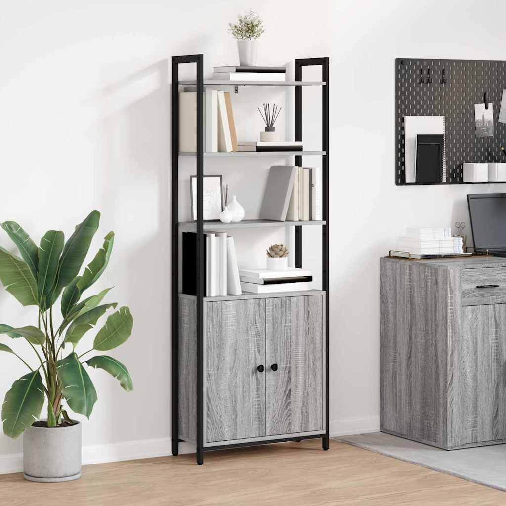Bücherregal Graues Sonoma 60 x 24 x 161 cm Holzwerkstoff