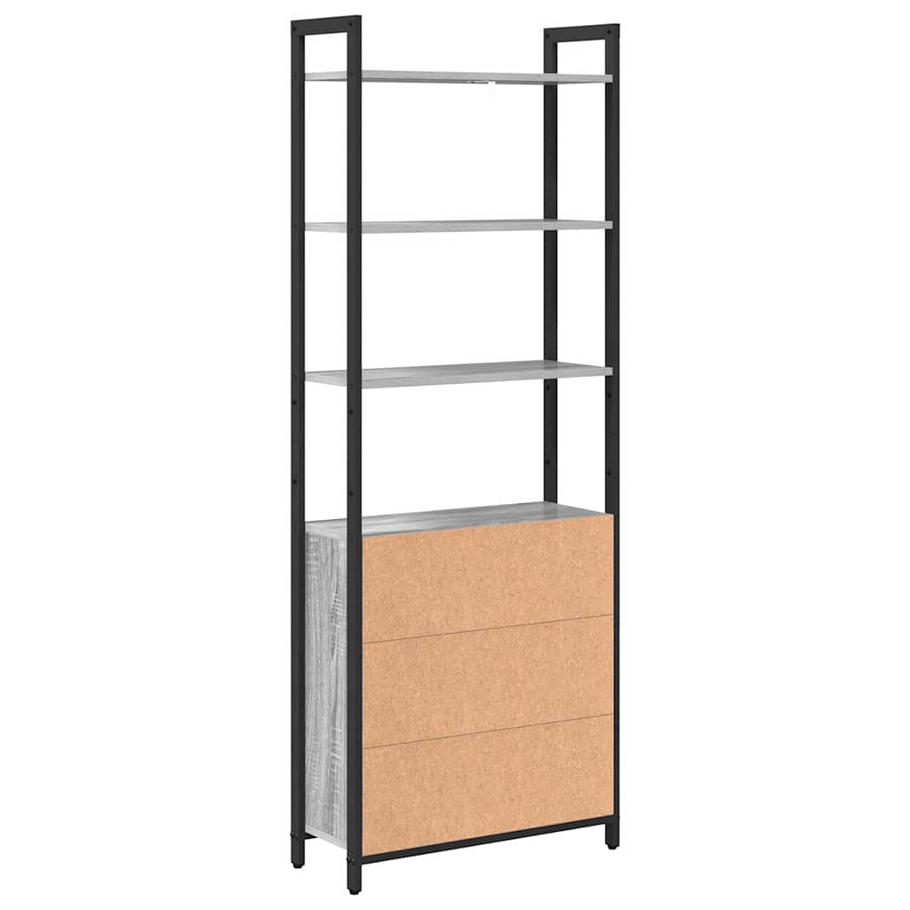 Bücherregal Graues Sonoma 60 x 24 x 161 cm Holzwerkstoff