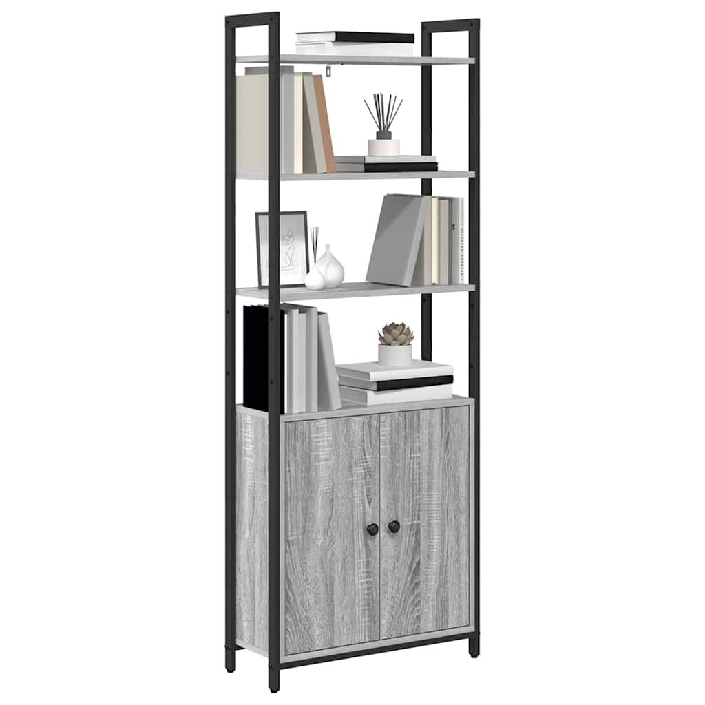 Bücherregal Graues Sonoma 60 x 24 x 161 cm Holzwerkstoff