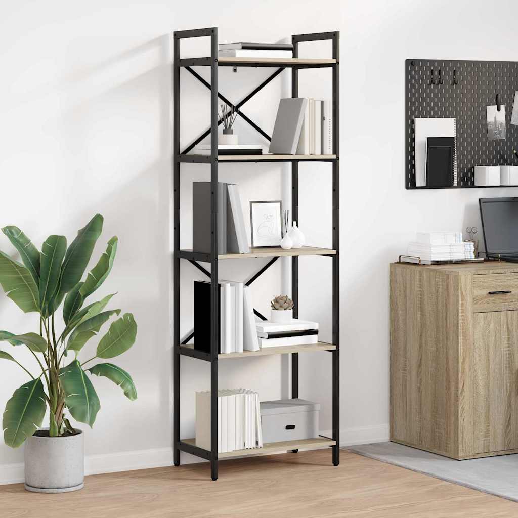 Bücherregal Sonoma-Eiche 56 x 34 x 171 cm Holzwerkstoff